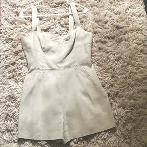 Linen romper wide shorts Medium